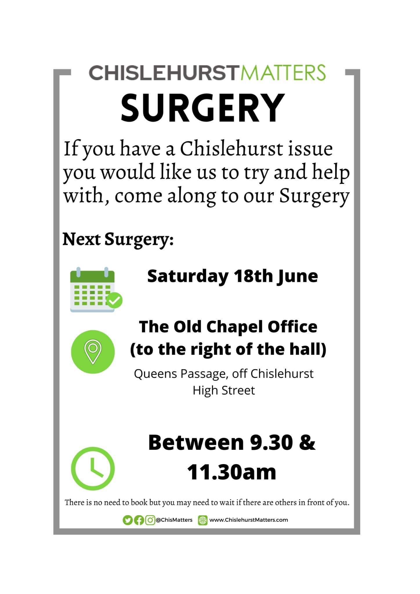 Chislehurst Ward Surgery June 2022