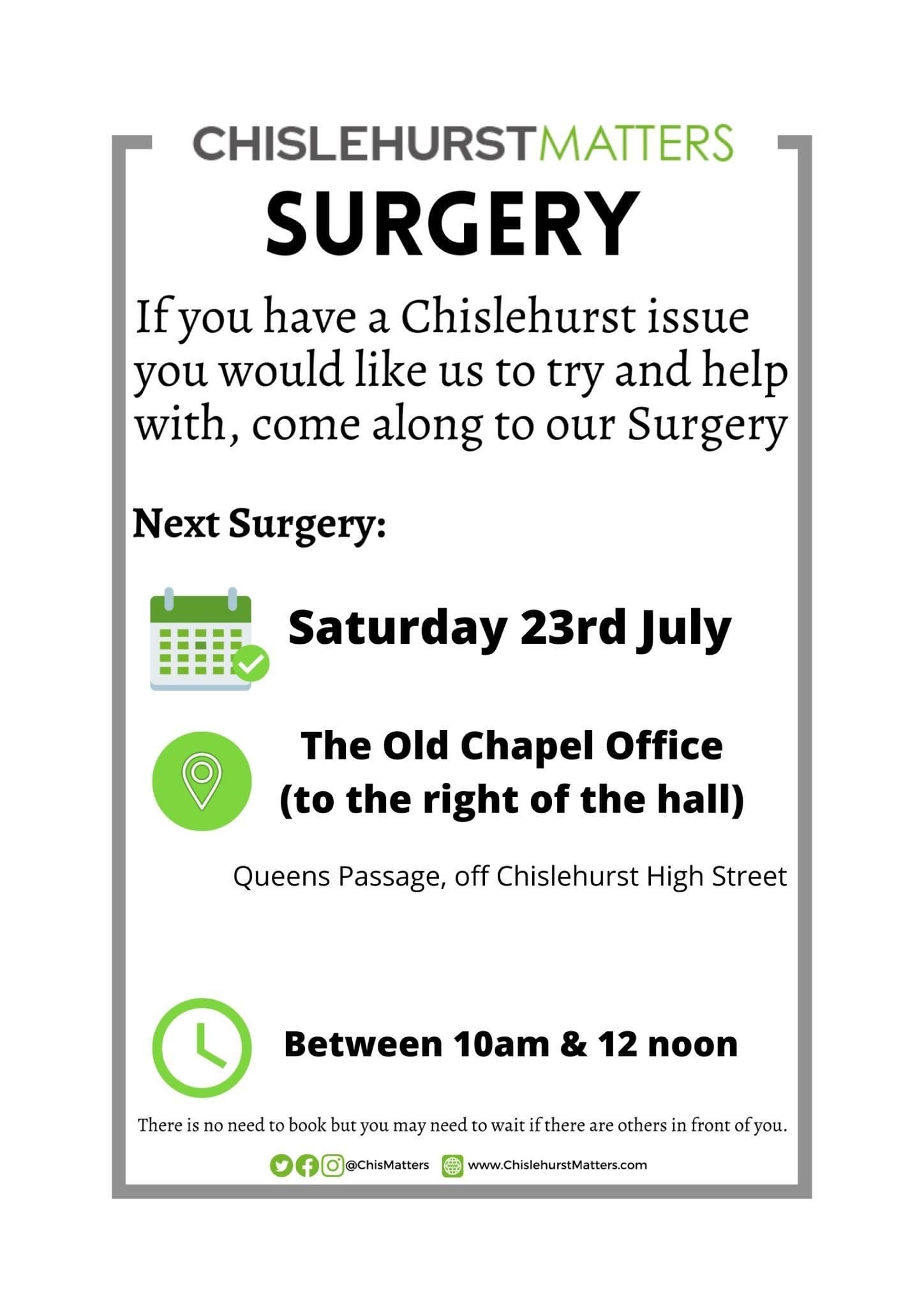 Chislehurst Ward Surgery July 2022