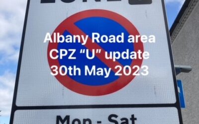 Introduction of the Albany Road area Controlled Parking Zone