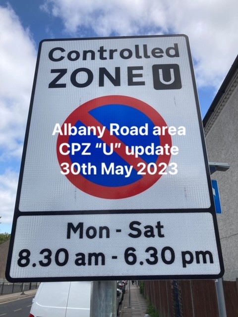 Introduction of the Albany Road area Controlled Parking Zone