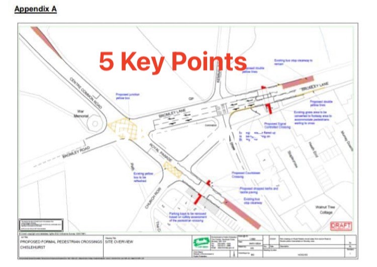 New Pedestrian Crossing Near Royal Parade Chislehurst